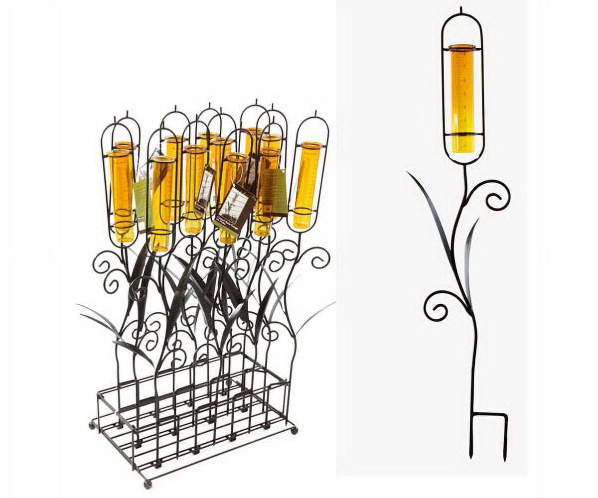 Toland Home Garden TOL210135 Cattail Rain Gauge Assortment