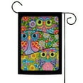 thumbnail image 1 of Toland Home Garden Three Owls Bird Owl Flag Double Sided 12x18 Inch, 1 of 5