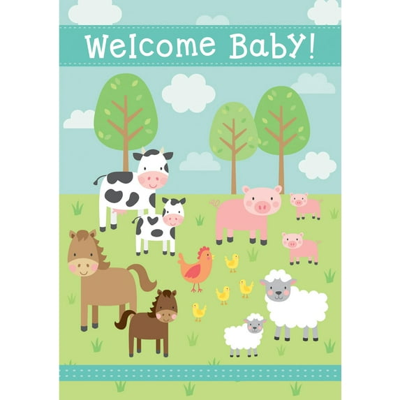 Toland Home Garden Welcome Baby Gender Baby Flag Double Sided 12x18 Inch