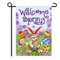 thumbnail image 1 of Toland Home Garden  Welcome Bunny Double Sided Garden Flag 12.5in. W x 18in. H, 1 of 1