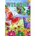 thumbnail image 1 of Toland Home Garden Welcome Butterfly Field Welcome Flag Double Sided 28x40 Inch, 1 of 5