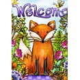 thumbnail image 1 of Toland Home Garden Welcome Fox Spring Flag Double Sided 12x18 Inch, 1 of 5