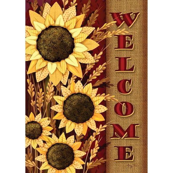 Toland Home Garden Welcome Sunflowers Garden Flag