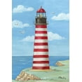 thumbnail image 1 of Toland Home Garden West Quoddy Head Lighthouse Beach Lighthouse Flag Double Sided 12x18 Inch, 1 of 5