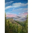 thumbnail image 1 of Toland Home Garden Wilderness Welcome Mountain Welcome Flag Double Sided 28x40 Inch, 1 of 5