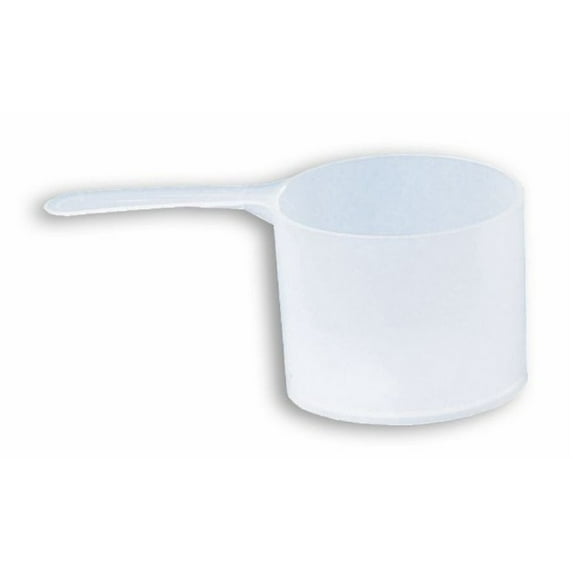 Tolco 240109 White-Colored 2 oz. cap. Supplement Measuring Polypropylene Scoop