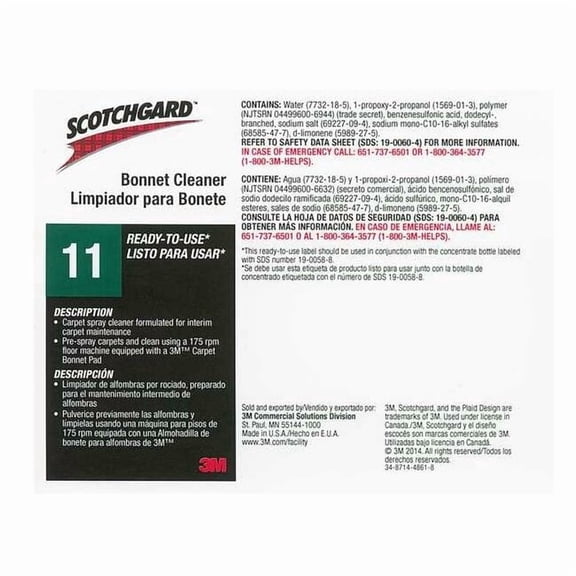 Tolco Secondary Bottle Label,Gloss Paper,PK12 340411
