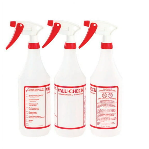 Tolco Spray Bottle 3- Pack Combo 32 Ounce With Trigger Spray, 3 Each, 1 per case