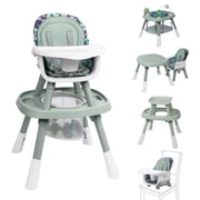 Tolead 15-in-1 Baby Feeding Highchair & Activity Center with Activity Center, 15-in-1 Convertible High Chair, Green