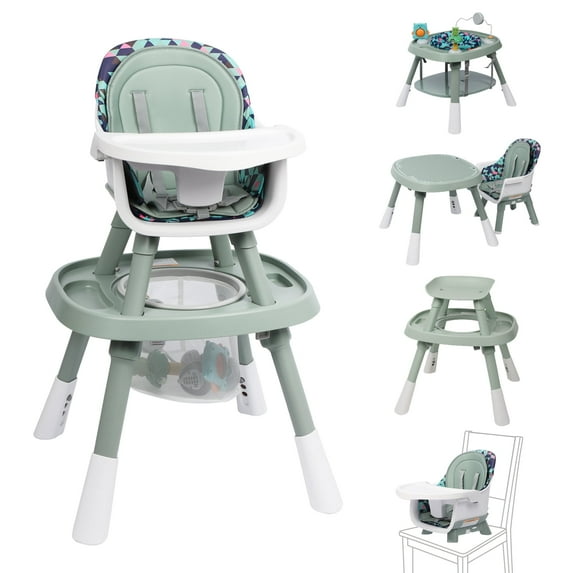 Tolead 15-in-1 Baby Highchair & Activity Center, 15-in-1 Convertible High Chair with Green