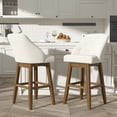 thumbnail image 1 of Tolead 30" Upholstered and Has Back Counter Bar Stools - Set of 2, Beige, 1 of 6