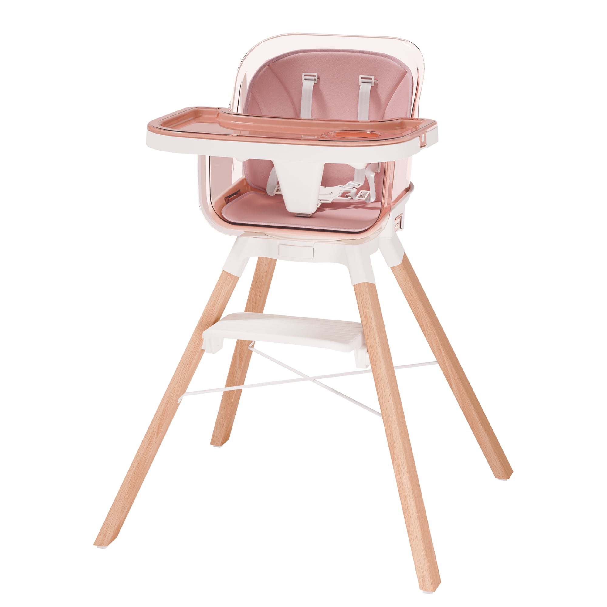 Tolead 4in1 Rotating Baby and Toddler High Chair, Polypropylene, Pink