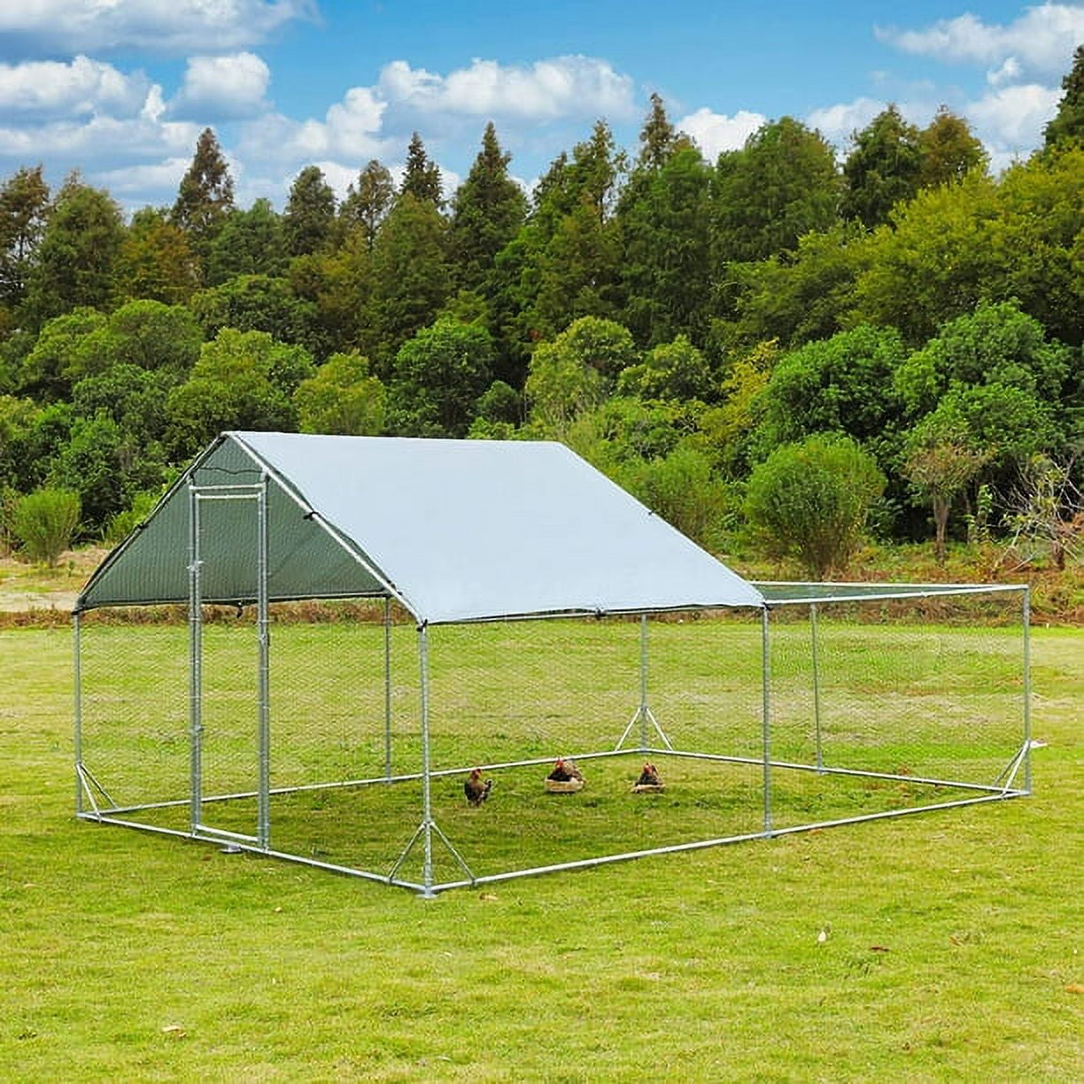 Tolead Large Metal Chicken Coop Upgrade TriSupporting Wire Mesh
