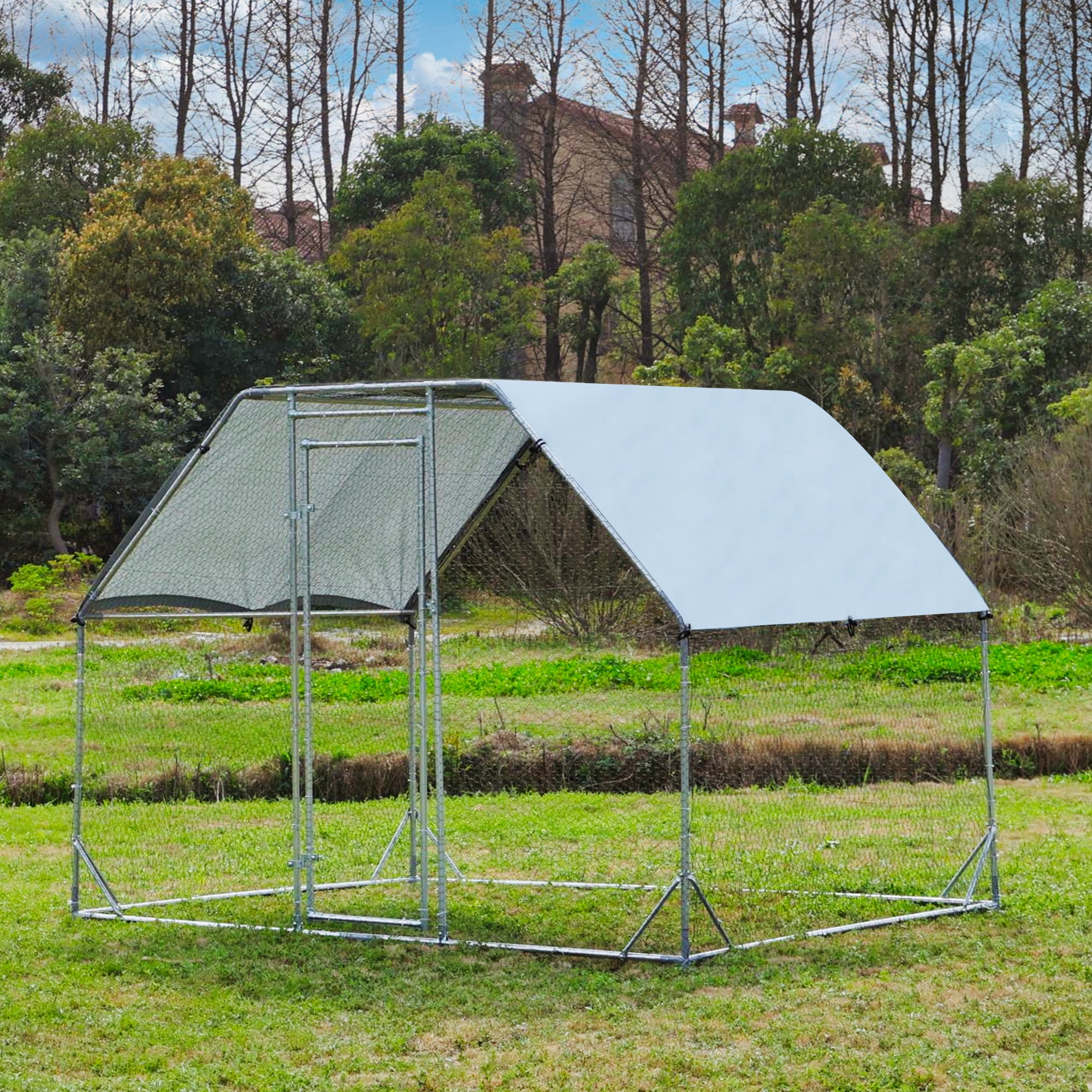 Tolead Large Metal Chicken Coop Upgrade TriSupporting Wire Mesh