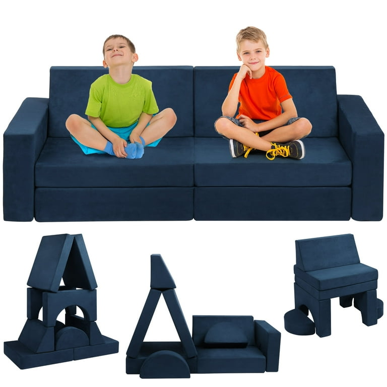 Tolead Pcs Modular Kids Play Couch, Convertible Sofa for Toddler