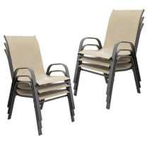 Tolead Outdoor Patio Dining Arm Chairs - Set of 6, Brown