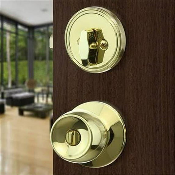 Toledo 229660 Malaga Double Deadbolt, Polish Brass