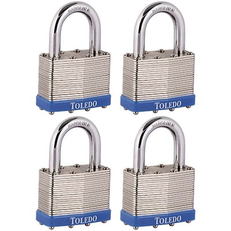 Toledo 40mm Width Laminated Keyed Padlock Key (4-Pack)