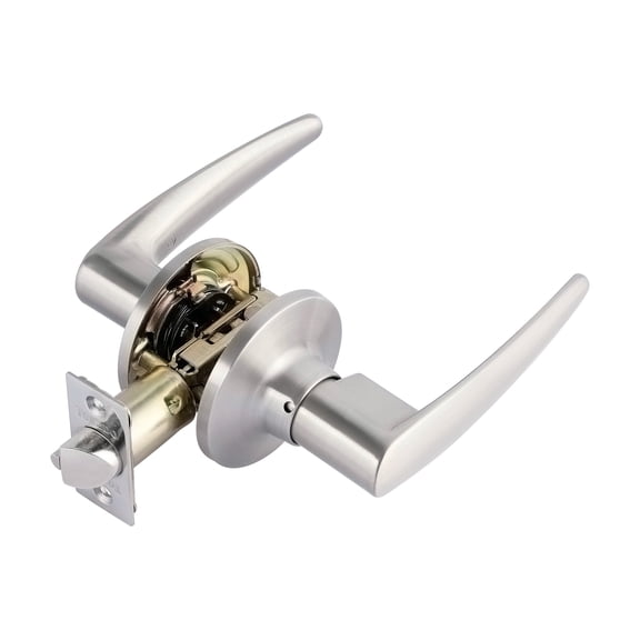 Toledo Barcelona Passage Door Leverset, Satin Nickel, Hall/Closet