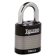 Toledo Black Series 1.73 in. High Security Armored Keyed Steel Laminated Padlock