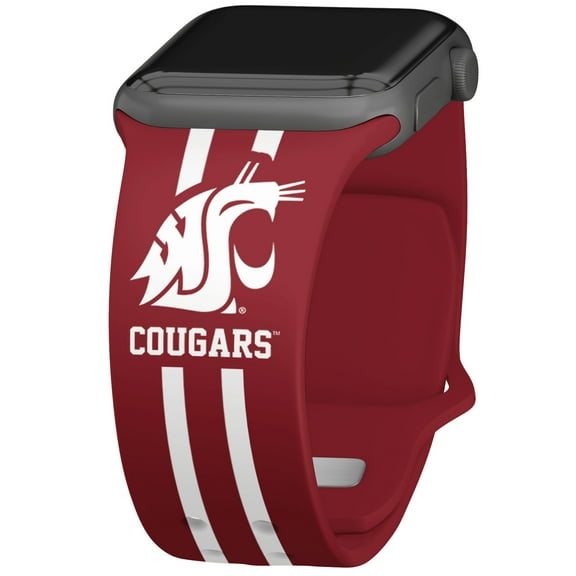 Washington State Cougars Silicone Apple Watch Band