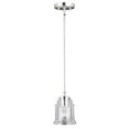 thumbnail image 1 of Toledo Satin Nickel Industrial Jar Mini Pendant Ceiling Light Clear Glass, 1 of 9