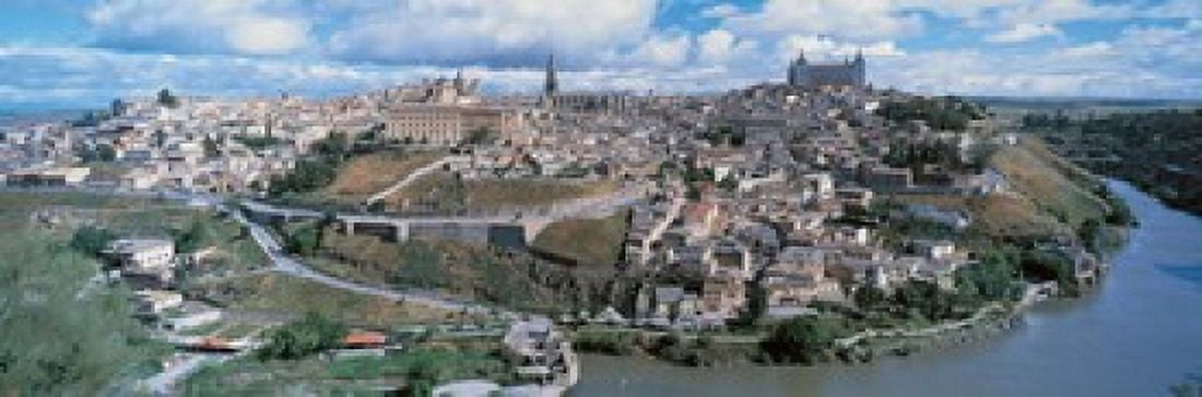 Toledo Spain Canvas Art - Panoramic Images (36 x 12)