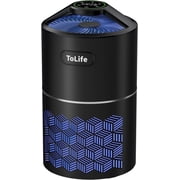 Tolife Air Purifiers for Home Large Room Up to 1291 Sq ft True Filter HEPA Air Cleaner for Bedroom Kitchen, Remove Smoke Allergies Dust Pet Hair, Black