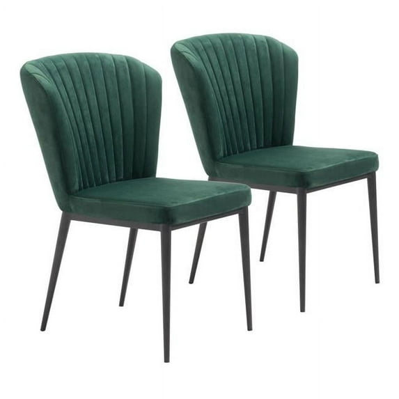 Tolivere Dining Chair Green, Green - Set of 2