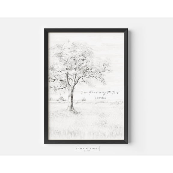 Tolkien Home Among The Trees Unframed Paper Print