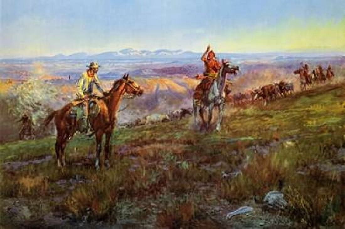 Toll Collectors Canvas Art - Charles M Russell (24 x 36)