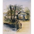 thumbnail image 1 of Toll-Road Ny 19Th Cent. Non The Old Newburg Toll-Road. Wood Engraving 19Th Century. Poster Print by, 1 of 4
