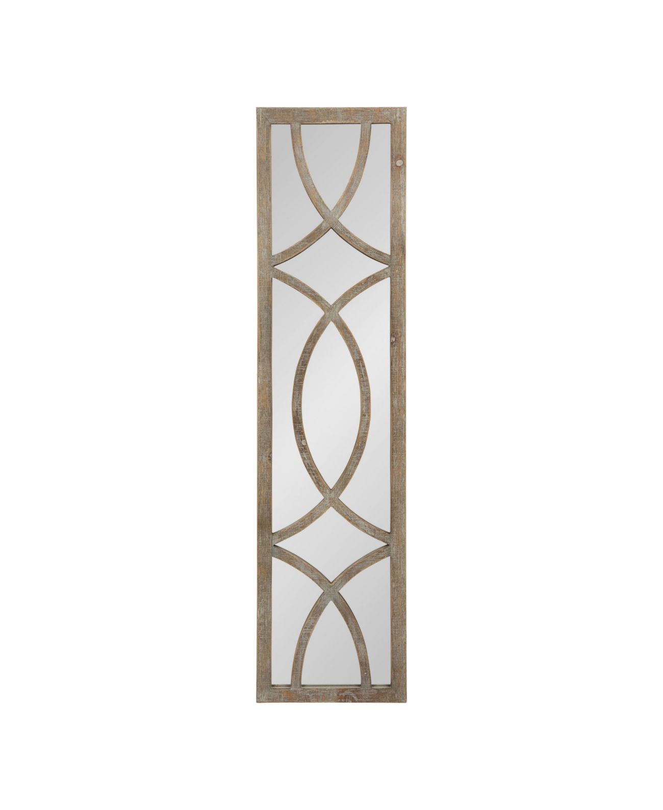 Tolland 50" Brown Wood Panel Wall Mirror