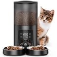 thumbnail image 1 of Tolobeve Automatic Cat Feeder for 2 Cats, 2-Way Splitter Timed Cat Dry Food Dispenser with 2 Bowls, 1 of 10