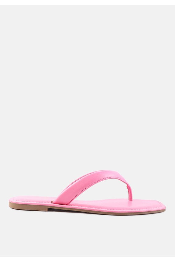 Tolpo Square Toe Thong Flats