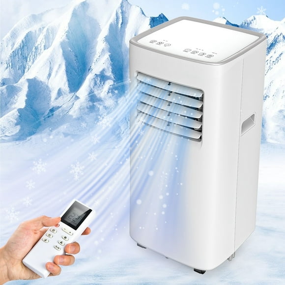 Tolsprint White 8500 BTU Portable Air Conditioner,Air Conditioner Up Cooling Range to 360 Sq.ft,3 in 1 with Remote Control,Sleep Mode, Windows Kit