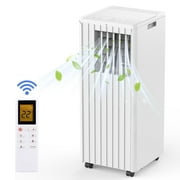Tolsprint White Portable Air Conditioner,8000BTU Portable Ac Up Cooling range to 360 Sq.FT,3 IN 1 with Remote Control,Sleep Mode