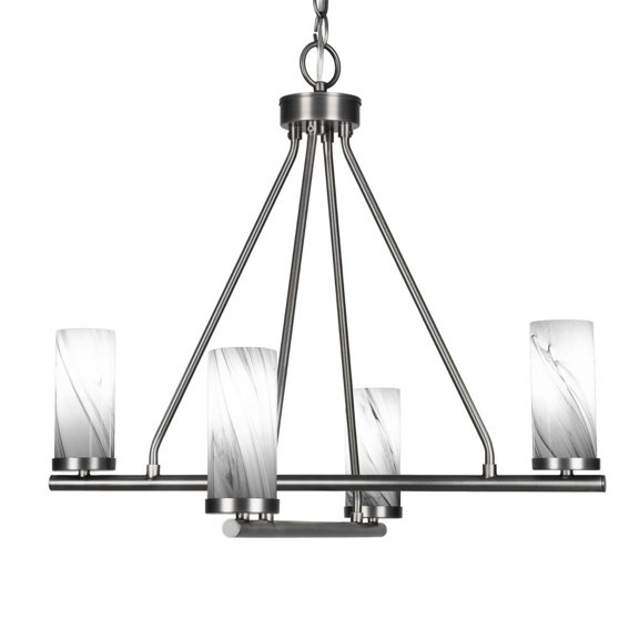 Toltec Lighting - Trinity - 4 Light Chandelier In 19.5 inches Tall and 22 Inches