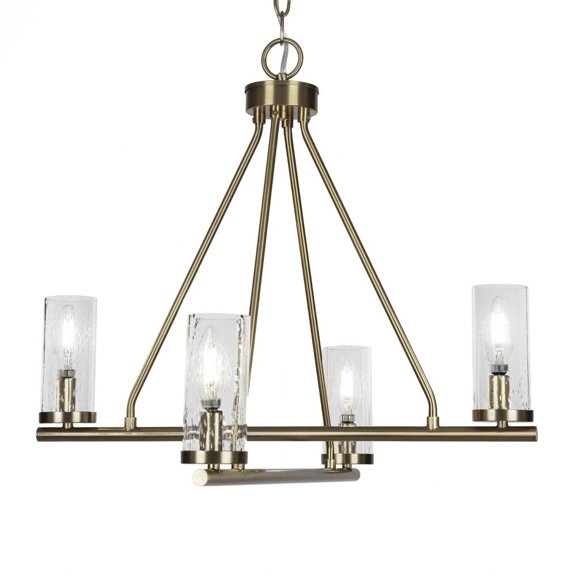 Toltec Lighting - Trinity - 4 Light Chandelier In 19.5 inches Tall and 22 Inches