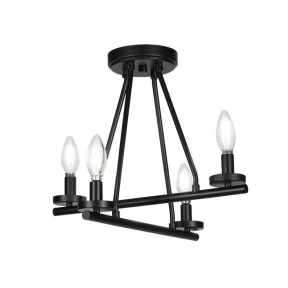 Toltec Lighting - Trinity - 4 Light Semi-Flush Mount In 13 inches Tall and 16