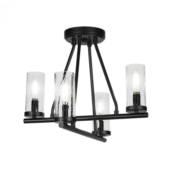 Toltec Lighting - Trinity - 4 Light Semi-Flush Mount In 13 inches Tall and 16