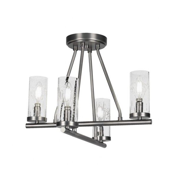 Toltec Lighting - Trinity - 4 Light Semi-Flush Mount In 13 inches Tall and 16