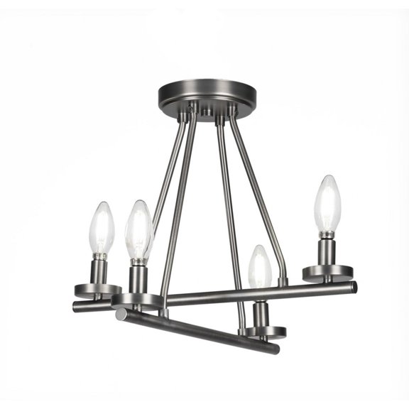 Toltec Lighting - Trinity - 4 Light Semi-Flush Mount In 13 inches Tall and 16