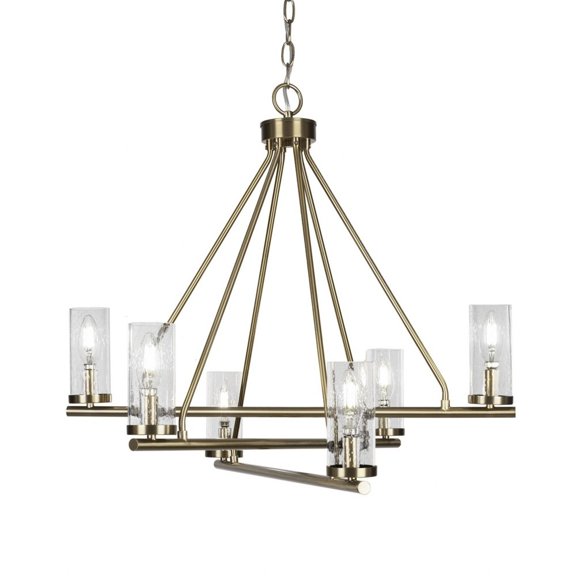 Toltec Lighting - Trinity - 6 Light Chandelier In 21.75 inches Tall and 26