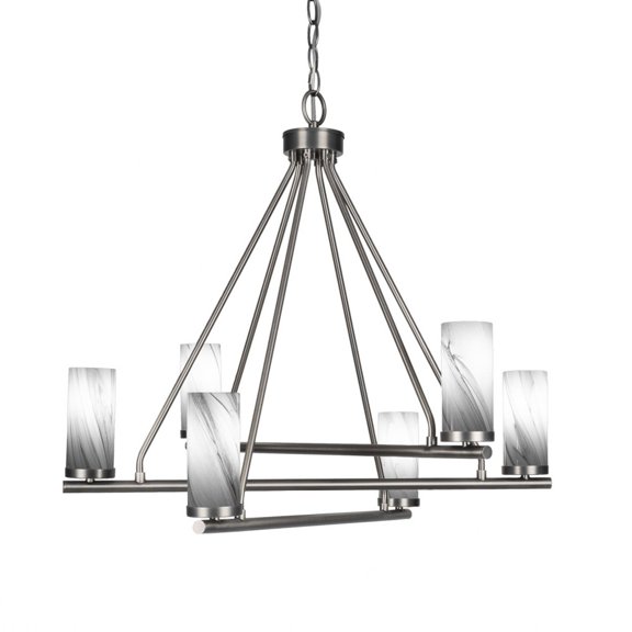 Toltec Lighting - Trinity - 6 Light Chandelier In 21.75 inches Tall and 26