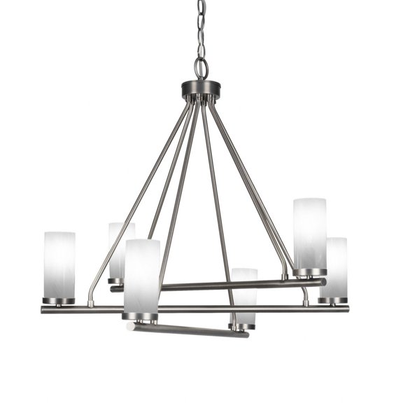 Toltec Lighting - Trinity - 6 Light Chandelier In 21.75 inches Tall and 26