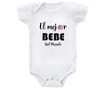 thumbnail image 1 of Toluca El Mejor Bebé Del Mundo Baby Bodysuit – Soccer Fan Jumpsuit – Soft Cotton Onesie Outfit - White - (6-9 Months), 1 of 2