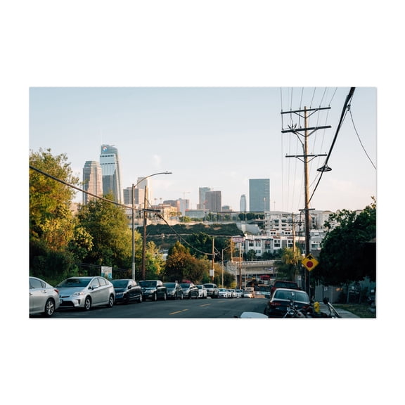 Toluca Street - Los Angeles California Photography Cityscape Skyline Street Photography Architecture City Unframed Wall Art Print 20 x 28 inches