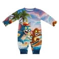 thumbnail image 1 of Tom And Jerry Baby Onesie Romper Footless Infant Long Sleeve Jumpsuit for Boys Girls, 1 of 8
