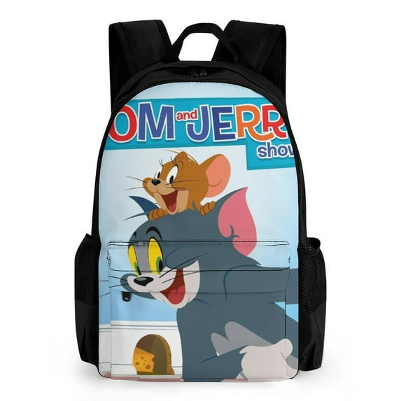 Tom And Jerry Backpack Bookbag Casual Daypack Travel Backpacks for Work Hiking Camping